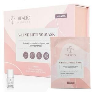 Thealto V Line Lifting Mask & Collagen Serum Set Double Chin Reducer Firming NEW